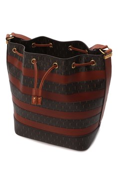 Женская сумка le monogramme SAINT LAURENT коричневого цвета, арт. 568606/2UY3W | Фото 5 (Сумки-технические: Сумки через плечо; Размер: medium; Ремень/цепочка: На ремешке; Материал: Экокожа)