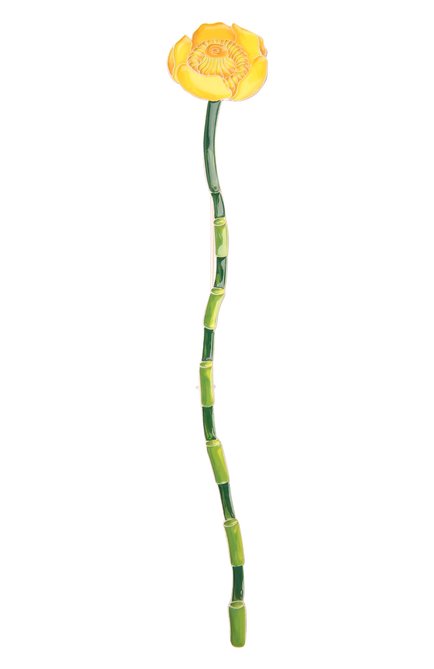 Женская брошь кубышка РУССКИЕ САМОЦВЕТЫ зеленого цвета, арт. 41494 | Фото 1 (Материал: Серебро)