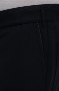 Мужские шерстяные брюки ZILLI SPORT темно-синего цвета, арт. M0W-40-38W-F6415/0001/60-68 | Фото 5 (Big sizes: Big Sizes; Материал внешний: Шерсть; Длина (брюки, джинсы): Стандартные; Случай: Повседневный; Материал подклада: Вискоза; Стили: Кэжуэл)