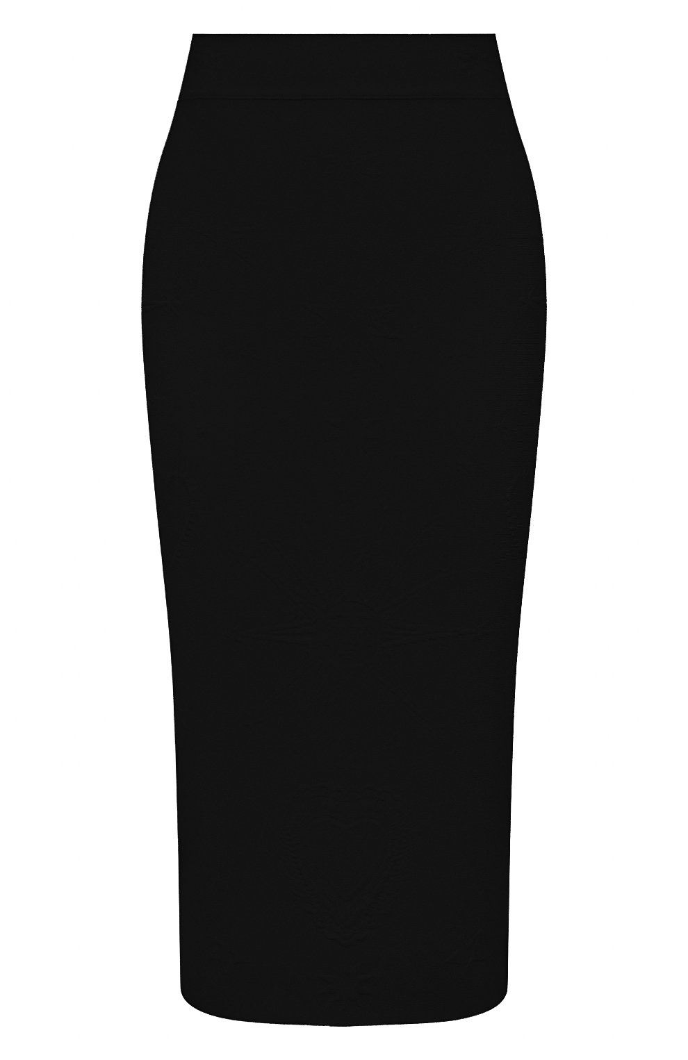 Женская юбка из вискозы ALEXANDER MCQUEEN черного цвета, арт. 667773/Q1AVB | Фото 1 (Женское Кросс-КТ: Юбка-карандаш, Юбка-одежда; Кросс-КТ: Трикотаж; Длина Ж (юбки, платья, шорты): До колена; Материал внешний: Вискоза; Стили: Кэжуэл)