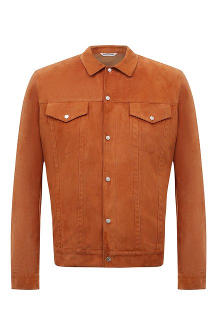 Мужская замшевая куртка ANDREA CAMPAGNA оранжевого цвета по цене 0 руб., арт. 40201E50U2600 | Фото 1