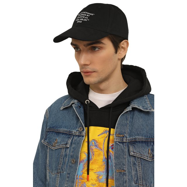 фото Хлопковая бейсболка off-white