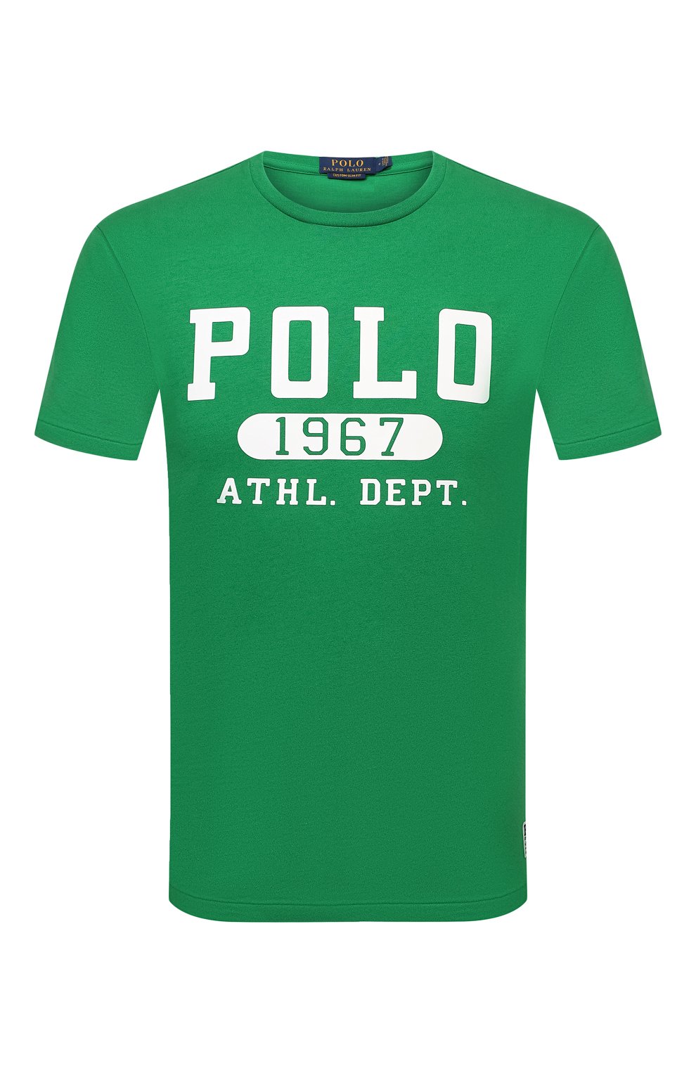 Хлопковая футболка Polo Ralph Lauren Зелёный 710860825 5624987