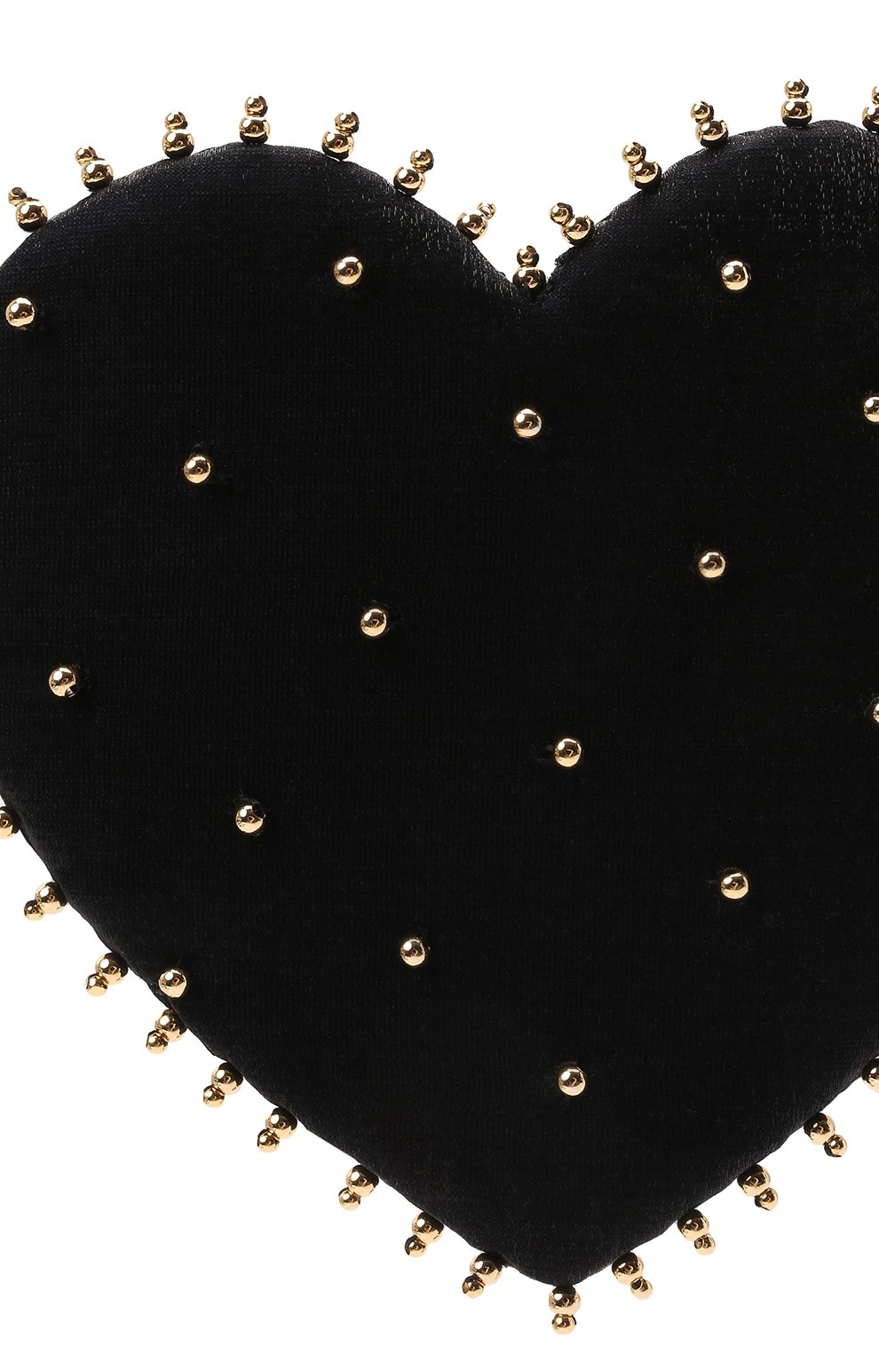 Женская заколка для волос PANFIL черного цвета, арт. Бант 0-Hrt-G | Фото 4 (Материал: Текстиль, Шелк)
