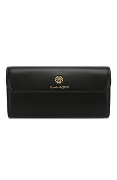 Женские кожаный кошелек на цепочке ALEXANDER MCQUEEN черного цвета, арт. 610194/1CW0T | Фото 1 (Ремень/цепочка: С цепочкой; Материал: Натуральная кожа; Региональные ограничения белый список (Axapta Mercury): RU; Статус проверки: Проверена категория)