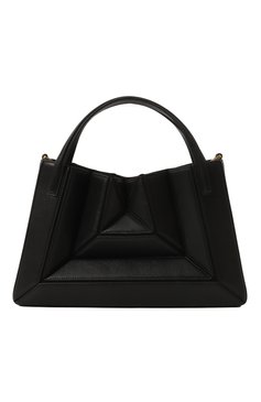 Женская сумка sera MLOUYE черного цвета, арт. 10-016 | Фото 1 (Сумки-технические: Сумки top-handle; Размер: medium; Материал: Натуральная кожа; Ремень/цепочка: На ремешке)