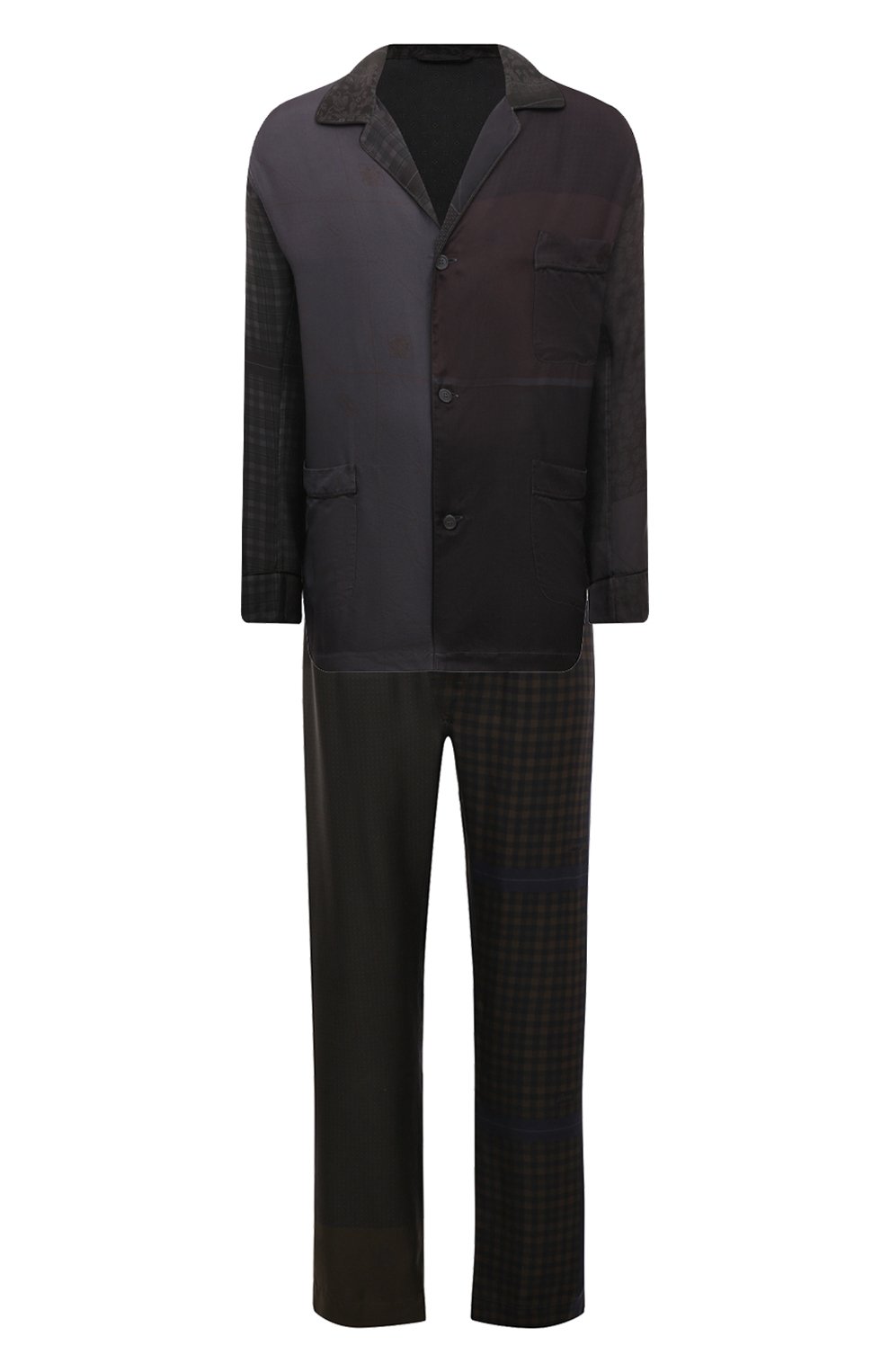 Мужская разноцветная шелковая пижама BRIONI купить в интернет-магазине ...