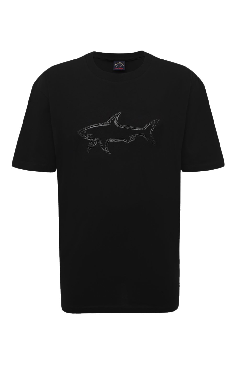 Хлопковая футболка Paul&amp;Shark черного цвета