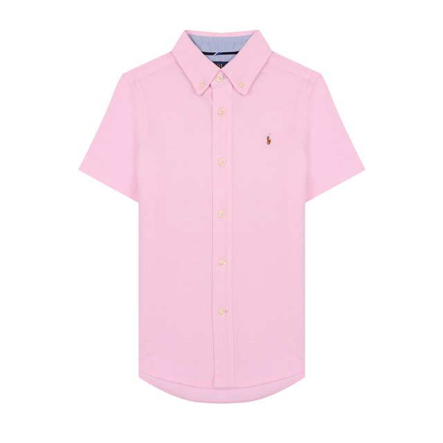 Хлопковая рубашка с воротником button down Polo Ralph Lauren