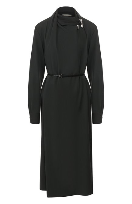 Женское шерстяное платье BOTTEGA VENETA зеленого цвета по цене 212500 руб., арт. 610225/VKI30 | Фото 1