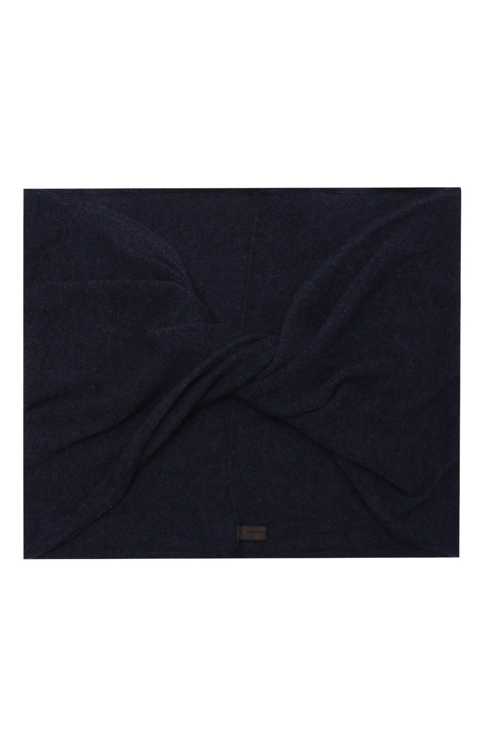 Женский кашемировый шарф-снуд TEGIN синего цвета, арт. 3169 | Фото 4 (Материал: Текстиль, Кашемир, Шерсть)