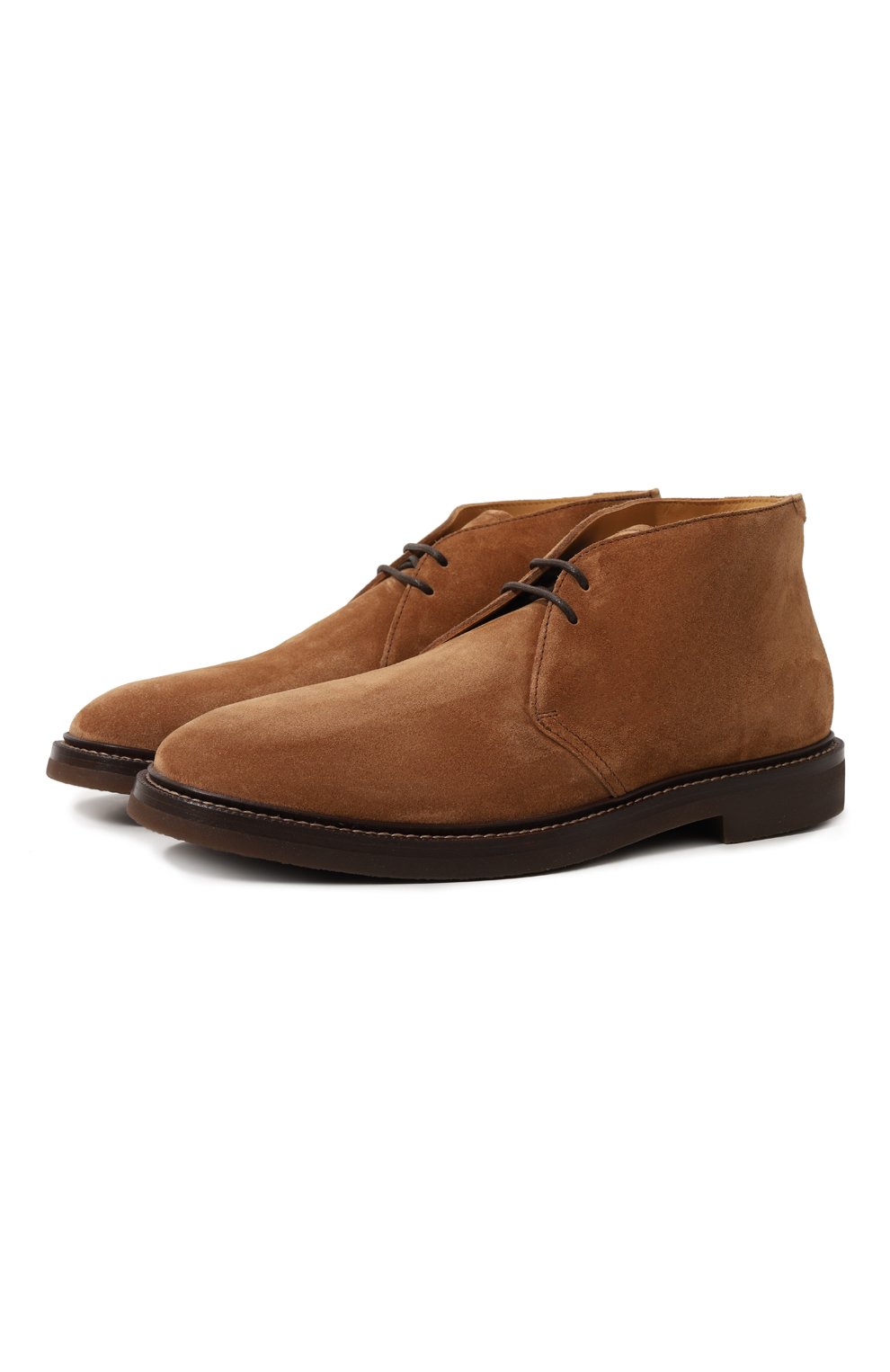 Мужские светло-коричневые замшевые ботинки BRUNELLO CUCINELLI купить в  интернет-магазине ЦУМ, арт. MZUPEB2203