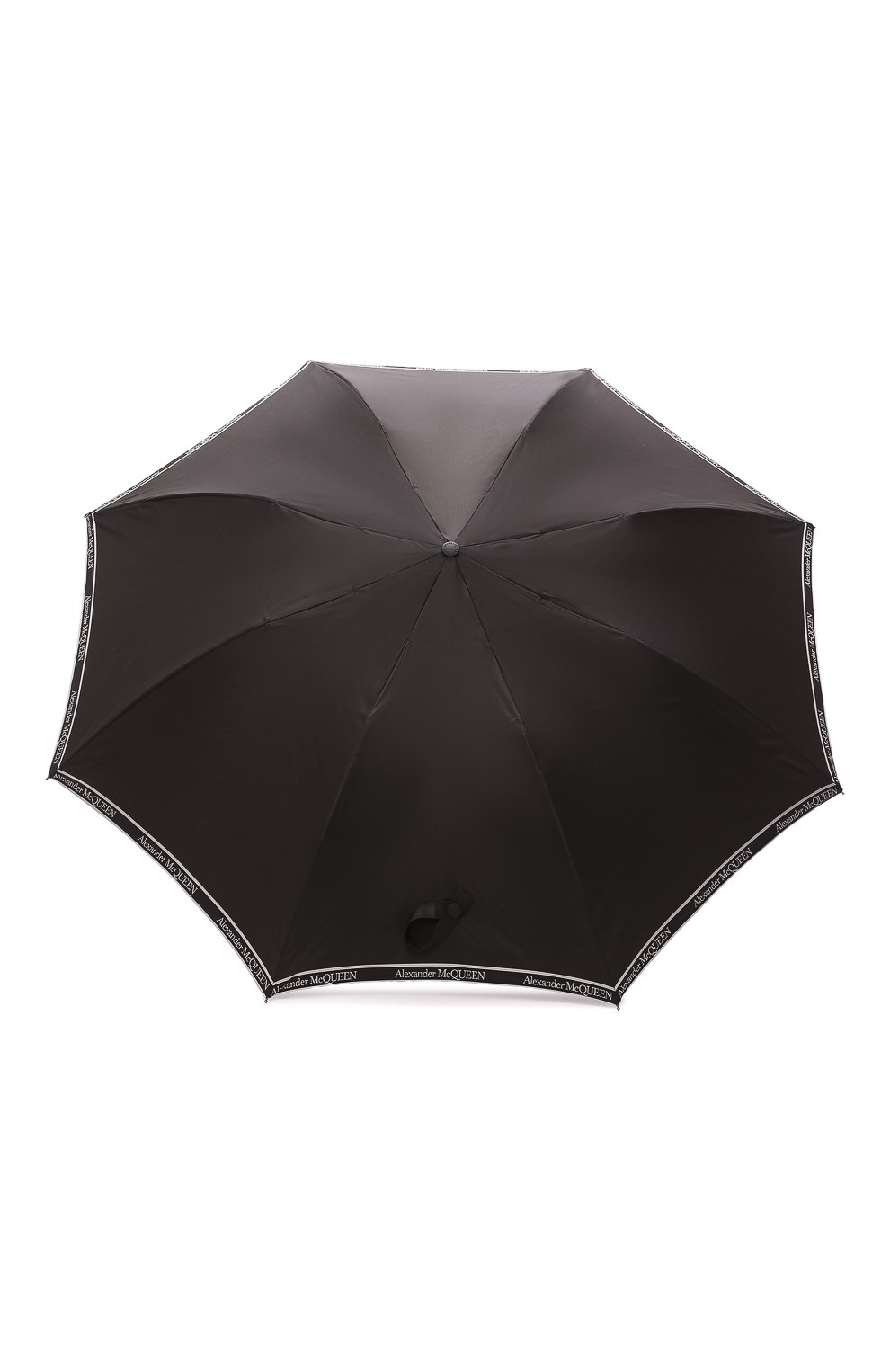 Мужской складной зонт ALEXANDER MCQUEEN черного цвета, арт. 557708/4A37Q | Фото 1 (Материал: Текстиль, Синтетический материал; Статус проверки: Проверена категория)