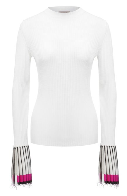 Женский шерстяной пуловер MRZ белого цвета по цене 49950 руб., арт. FW20-0240 | Фото 1