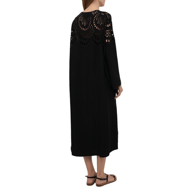 Платье из вискозы Valentino  WB3VAVT86GQ Фото 4