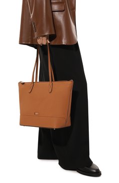Женский сумка-тоут ninon LANCEL светло-коричневого цвета, арт. A12090 | Фото 2 (Сумки-технические: Сумки-шопперы; Размер: medium; Материал: Натуральная кожа)