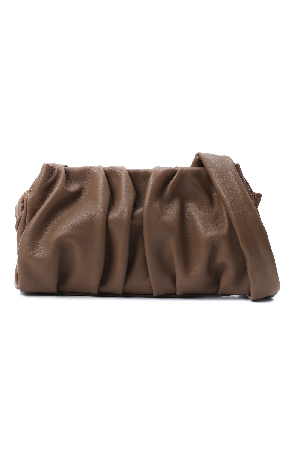 Женская сумка vague small ELLEME темно-коричневого цвета, арт. VAGUE/LEATHER | Фото 5 (Сумки-технические: Сумки через плечо, Сумки top-handle; Материал: Натуральная кожа; Размер: small)