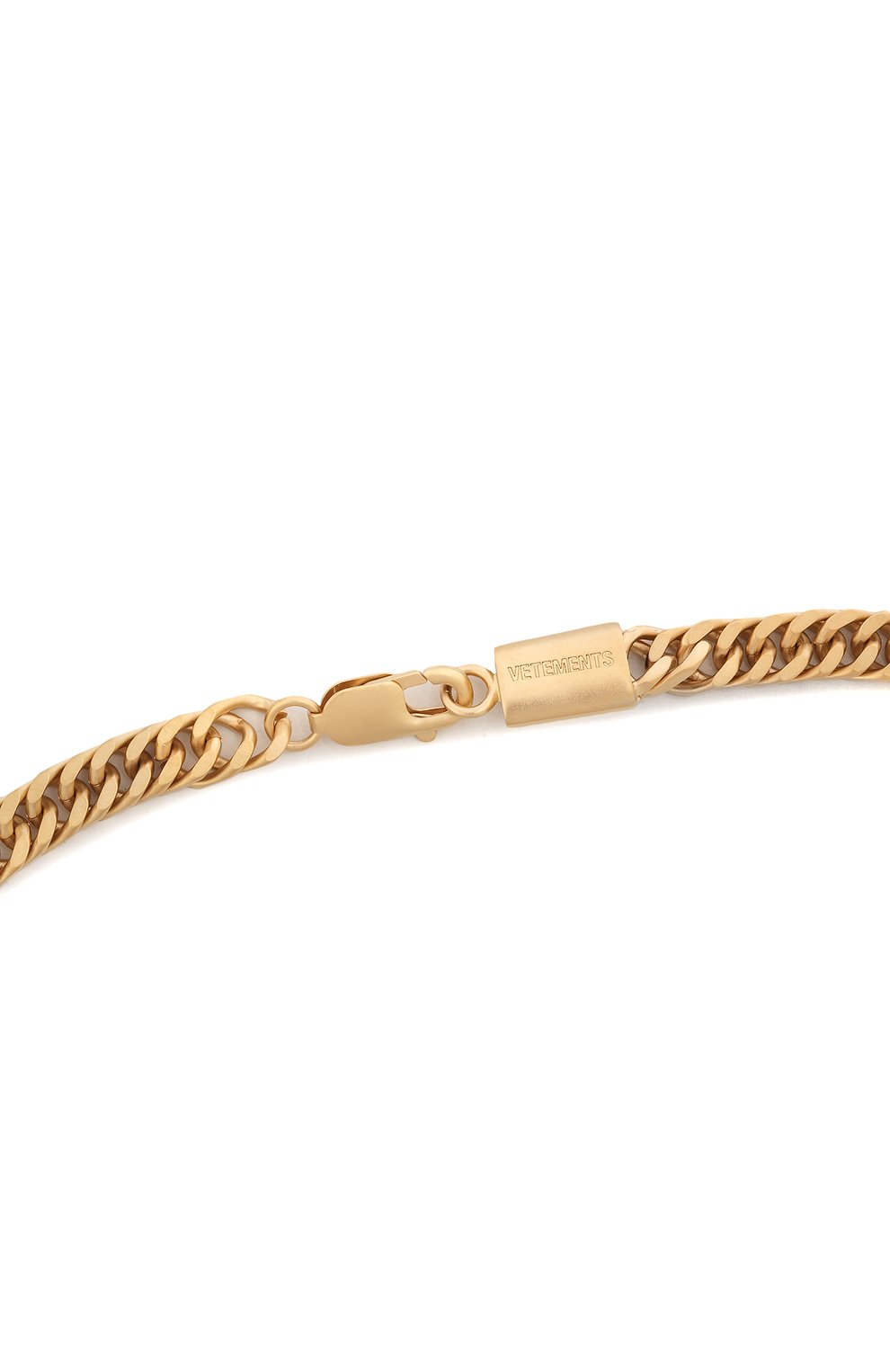 Женское колье VETEMENTS золотого цвета, арт. UE52NE200G 50100 BRASS | Фото 4 (Региональные ограничения белый список (Axapta Mercury): Не проставлено; Нос: Не проставлено; Материал: Металл)