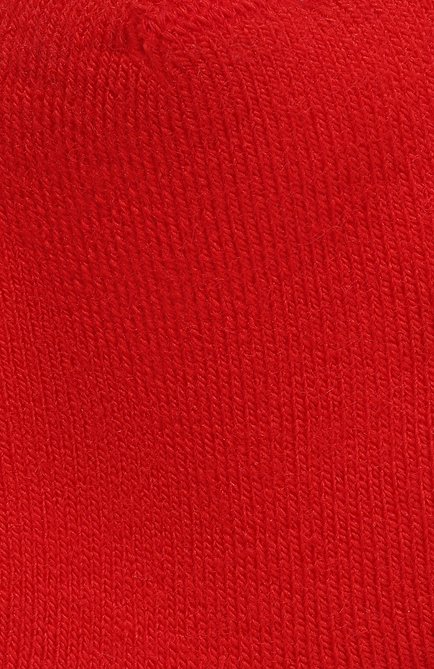 Детские шерстяные носки WOOL&COTTON красного цвета, арт. NPML | Фото 2 (Материал: Шерсть, Текстиль; Материал сплава: Проставлено; Нос: Не проставлено)