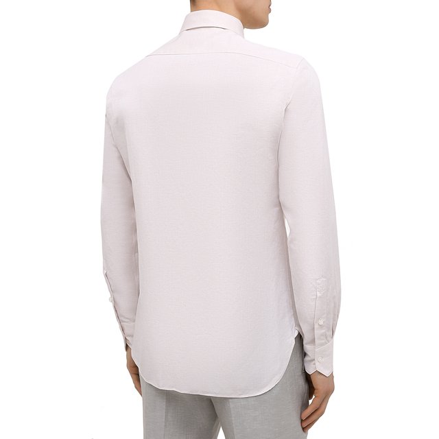 фото Рубашка из хлопка и льна ermenegildo zegna