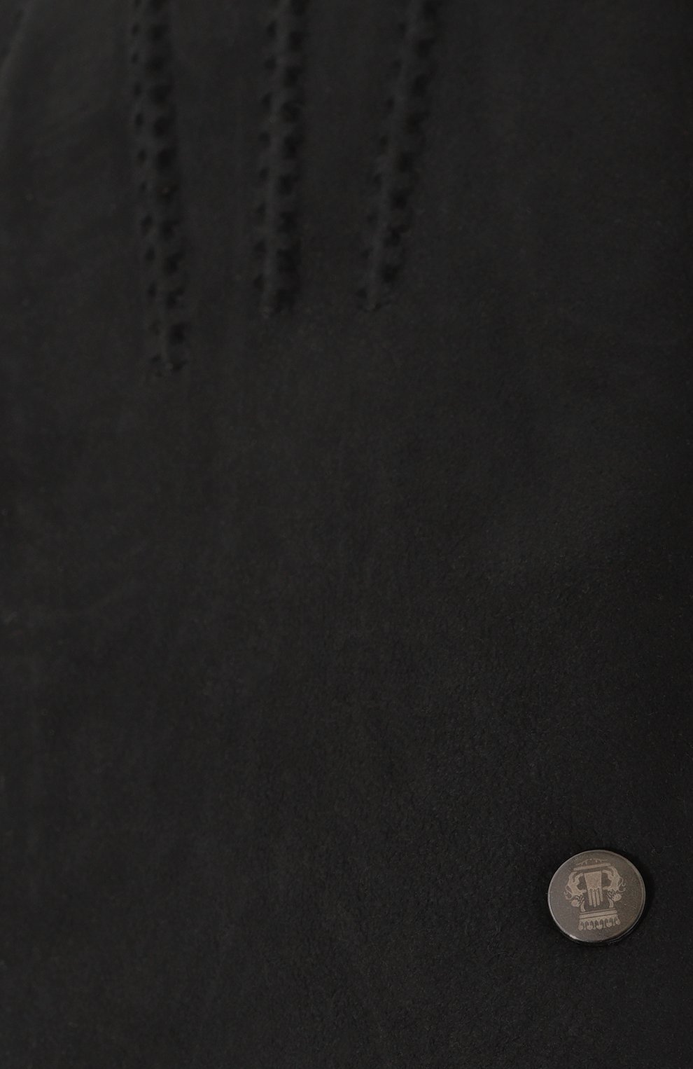 Женские варежки из овчины ROECKL черного цвета, арт. 13013-914 | Фото 3 (Материал сплава: Проставлено; Нос: Не проставлено; Женское Кросс-КТ: варежки; Материал: Натуральный мех)