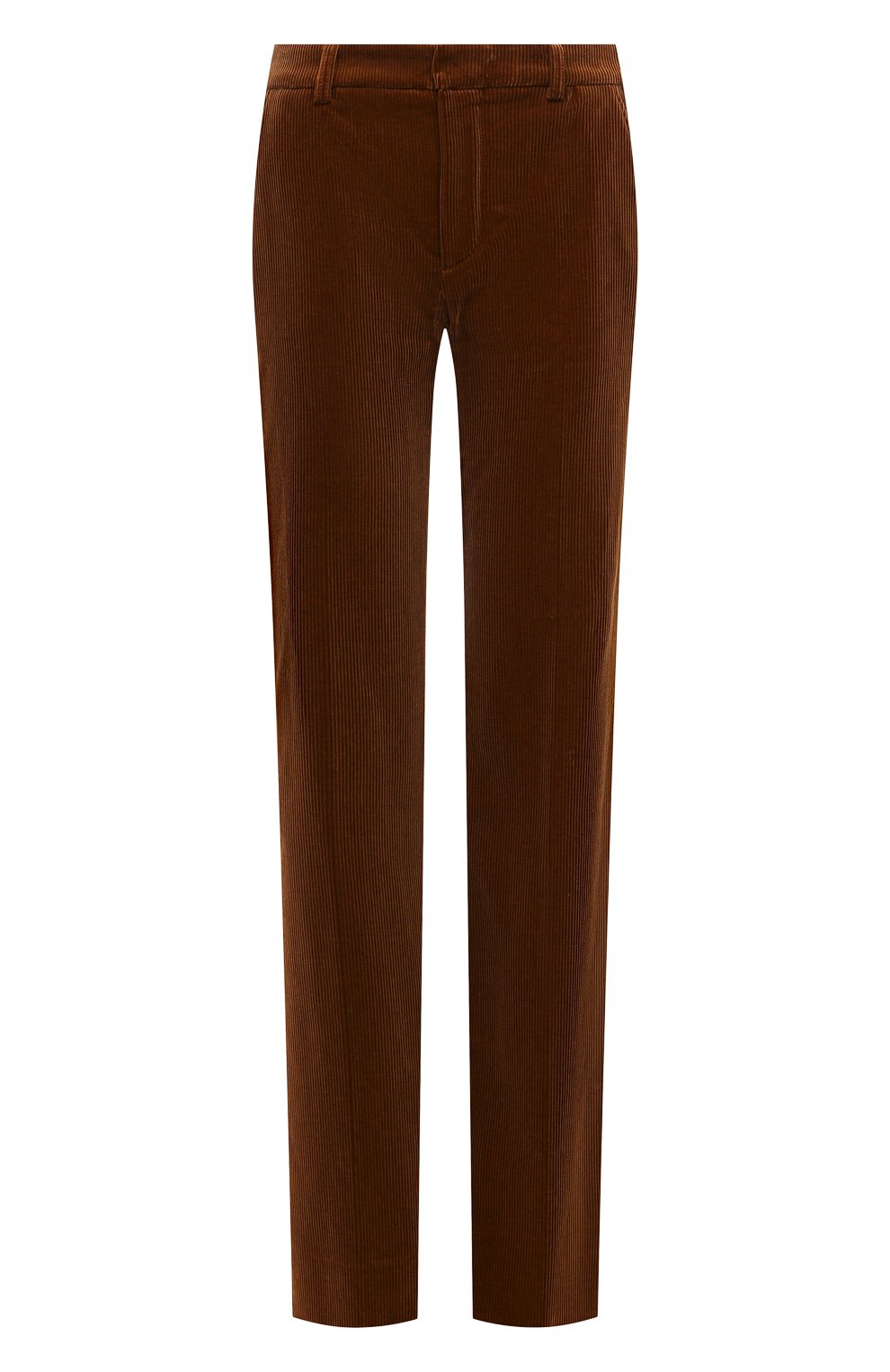 Вельветовые брюки Saint Laurent коричневого цвета