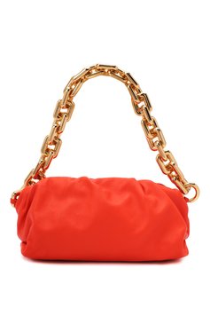 Женская сумка chain pouch BOTTEGA VENETA оранжевого цвета, арт. 620230/VCP40 | Фото 1 (Сумки-технические: Сумки top-handle; Размер: medium; Материал: Натуральная кожа; Региональные ограничения белый список (Axapta Mercury): RU)