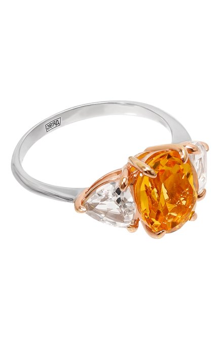 Женские кольцо с цитрином SECRETS JEWELRY желтого цвета по цене 20600 руб., арт. КТЦП706 | Фото 1