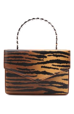 Женский сумка pernille mini AMINA MUADDI коричневого цвета, арт. SUPERAMINI PERNILLE/PRINT NAPPA | Фото 1 (Женское Кросс-КТ: Вечерняя сумка; Материал: Натуральная кожа; Размер: mini)