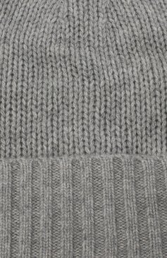 Женская кашемировая шапка FTC серого цвета, арт. 770-0950 | Фото 3 (Материал: Текстиль, Кашемир, Шерсть)