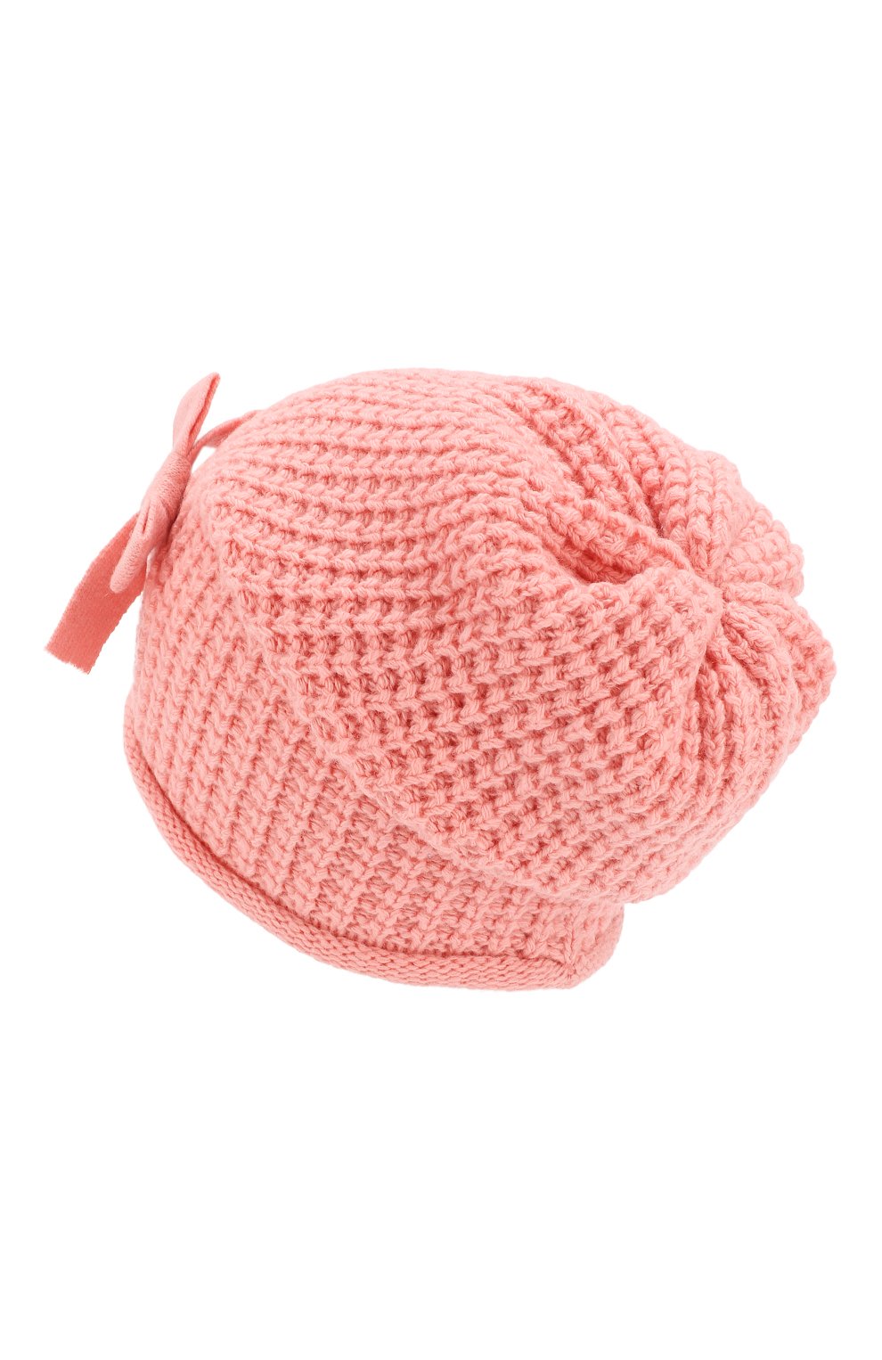 Детского шапка SIMONETTA розового цвета, арт. 1L0227/LE050 | Фото 2 (Материал: Текстиль, Шерсть; Статус проверки: Проверена категория)