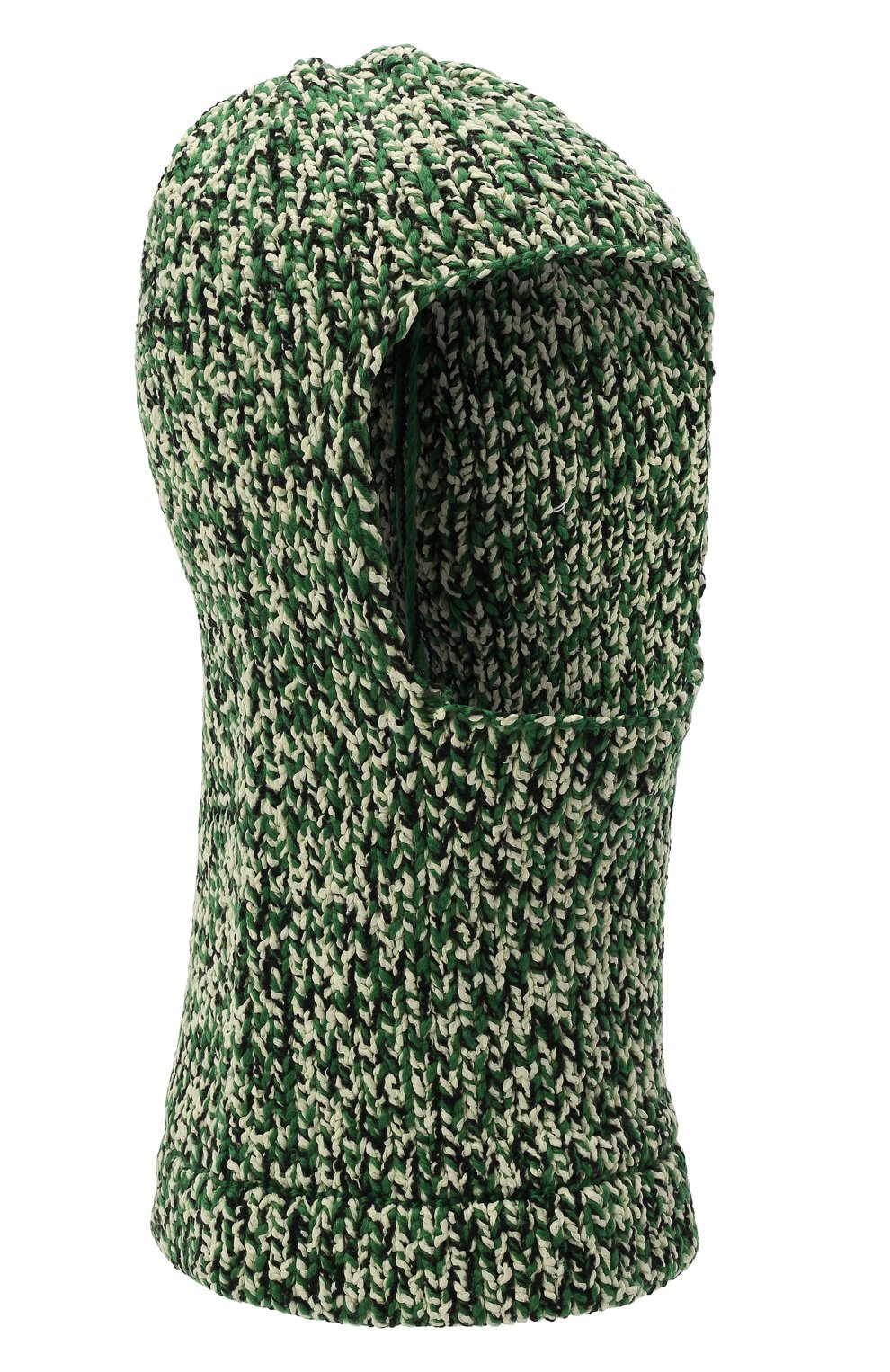 Мужская шерстяная шапка-балаклава MAISON MARGIELA зеленого цвета, арт. S30TC0090/S17893 | Фото 1 (Материал: Текстиль, Шерсть; Мужское Кросс-КТ: Балаклава; Кросс-КТ: Трикотаж)