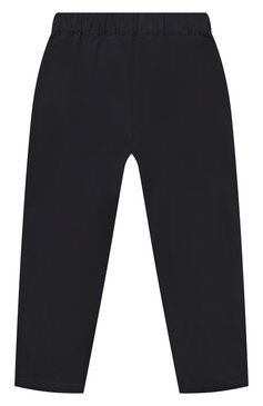 Детские хлопковые брюки EMPORIO ARMANI темно-синего цвета, арт. 3R4PJ3/4N7IZ | Фото 2 (Случай: Повседневный; Материал сплава: Проставлено; Нос: Не проставлено; Материал внешний: Хлопок; Ростовка одежда: 10 - 11 лет | 140 - 146см, 13 - 15 лет | 158 см, 16 лет | 164 см, 4 года | 104 см, 5 лет | 110 см, 6 лет | 116 см, 7 лет | 122 см, 8 лет | 128 см)