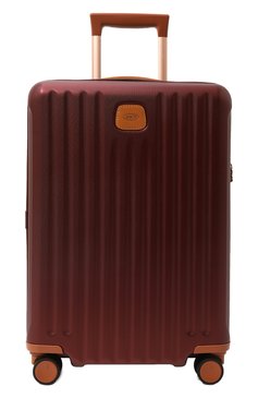 Женский дорожный чемодан capri trolley BRIC`S бордового цвета, арт. BRK28027.020 | Фото 5 (Материал: �Экокожа; Размер: large)