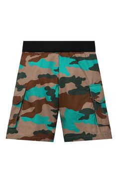Детские хлопковые шорты MONCLER разноцветного цвета, арт. G1-954-2B704-20-5956Z/8-10A | Фото 2 (Случай: Повседневный; Региональные ограничения белый список (Axapta Mercury): RU; Мальчики Кросс-КТ: Шорты-одежда; Материал внешний: Хлопок; Ростовка одежда: 10 - 11 лет | 140 - 146см, 8 лет | 128 см)