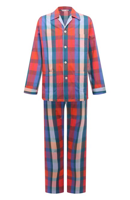Мужская хлопковая пижама DEREK ROSE разноцветного цвета по цене 31350 руб., арт. 5000-BARK033 | Фото 1