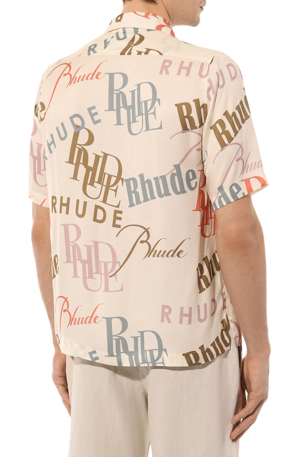 Шелковая рубашка Rhude  RHPS23SR05092197 Фото 4