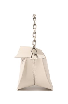 Женская сумка doris YUZEFI белого цвета, арт. YUZC-HB-D0-11 | Фото 4 (Сумки-технические: Сумки top-handle; Материал: Натуральная кожа; Материал сплава: Проставлено; Драгоценные камни: Проставлено; Размер: small)