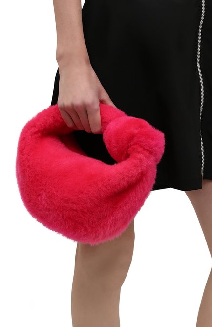 Женская сумка jodie mini BOTTEGA VENETA розового цвета, арт. 680697/V1C20 | Фото 2 (Материал: Натуральный мех; Размер: mini; Женское Кросс-КТ: Вечерняя сумка; Сумки-технические: Сумки top-handle)