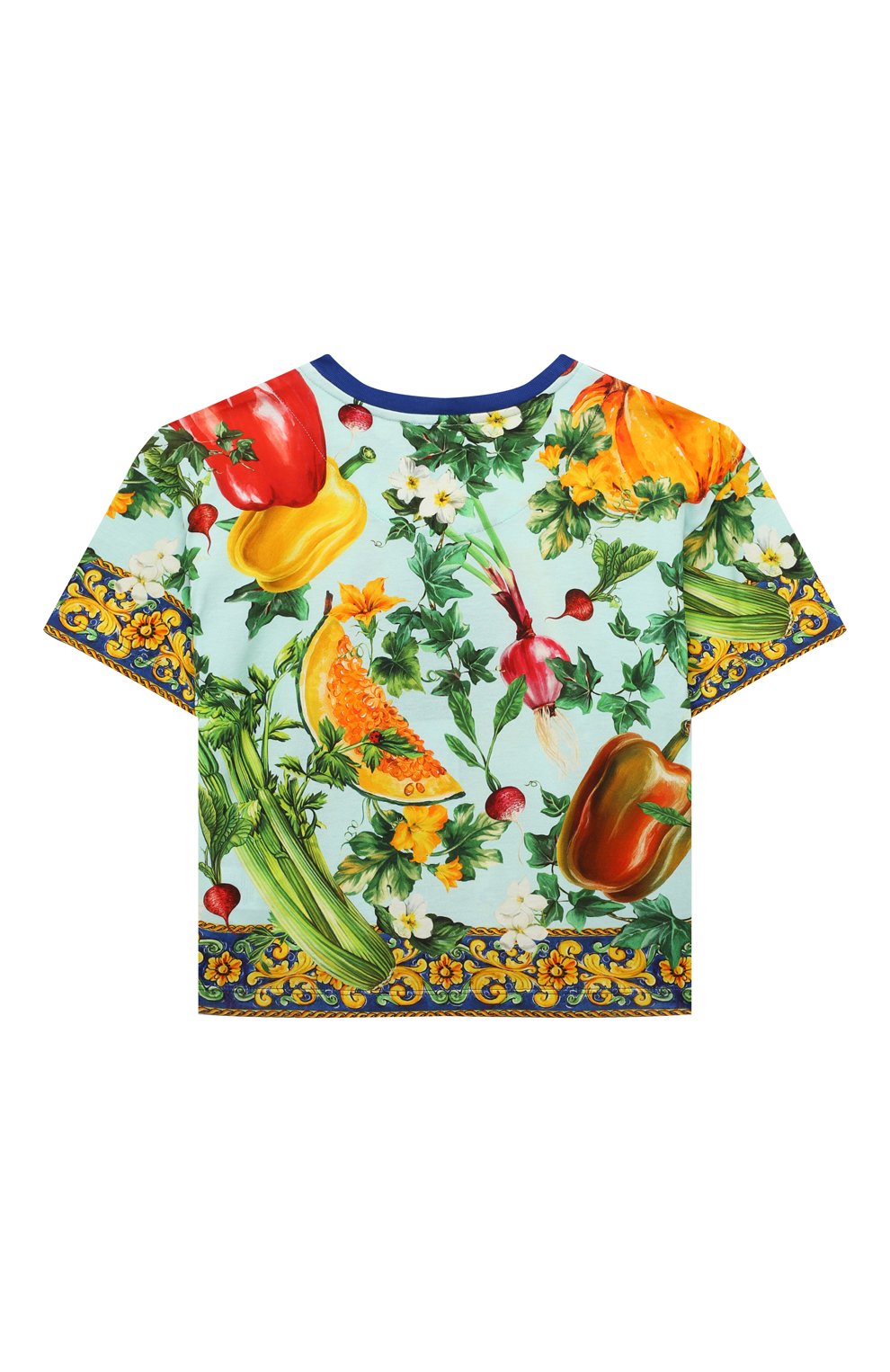 Хлопковая футболка Dolce & Gabbana L5JTHX/G7I0W/2-6 Фото 2