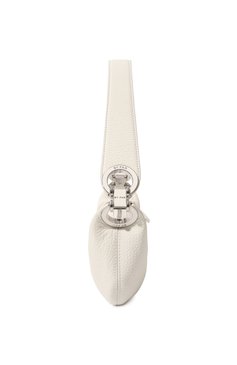 Женская сумка amira mini BY FAR белого цвета, арт. 22CRMINRSWHFLTMED | Фото 4 (Сумки-технические: Сумки top-handle; Материал: Натуральная кожа)