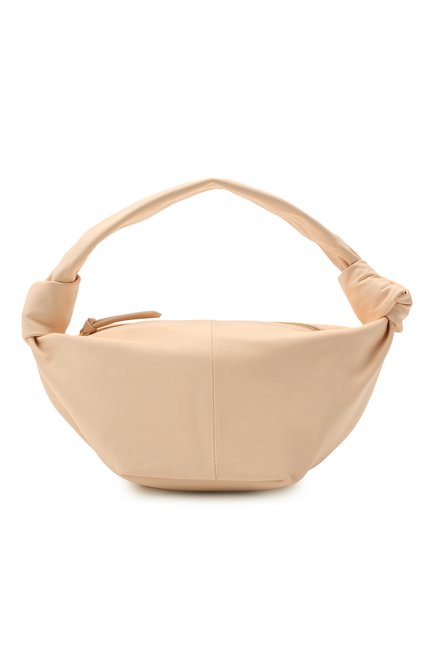 Женская сумка double knot mini BOTTEGA VENETA бежевого цвета, арт. 629635/V1BW0 | Фото 1 (Материал: Натуральная кожа; Размер: mini; Сумки-технические: Сумки top-handle)