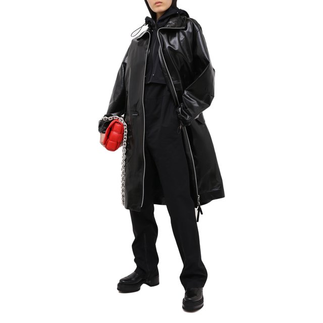 фото Кожаное пальто bottega veneta