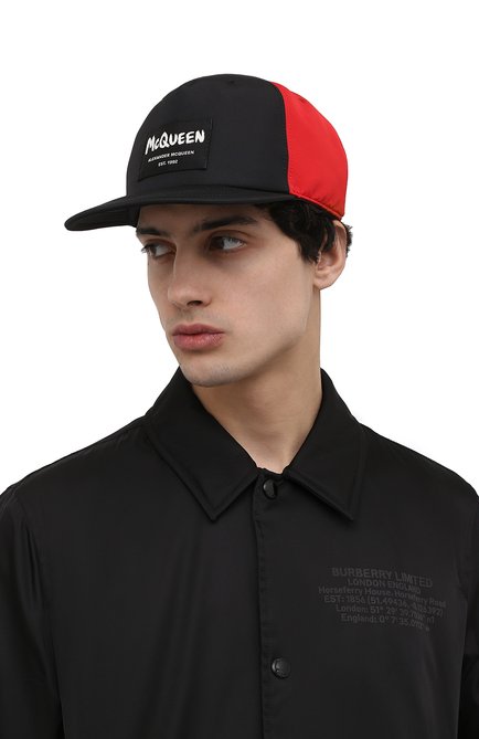 Мужской бейсболка ALEXANDER MCQUEEN черного цвета, арт. 680250/4404Q | Фото 2 (Материал: Текстиль, Синтетический материал; Региональные ограничения белый список (Axapta Mercury): RU)