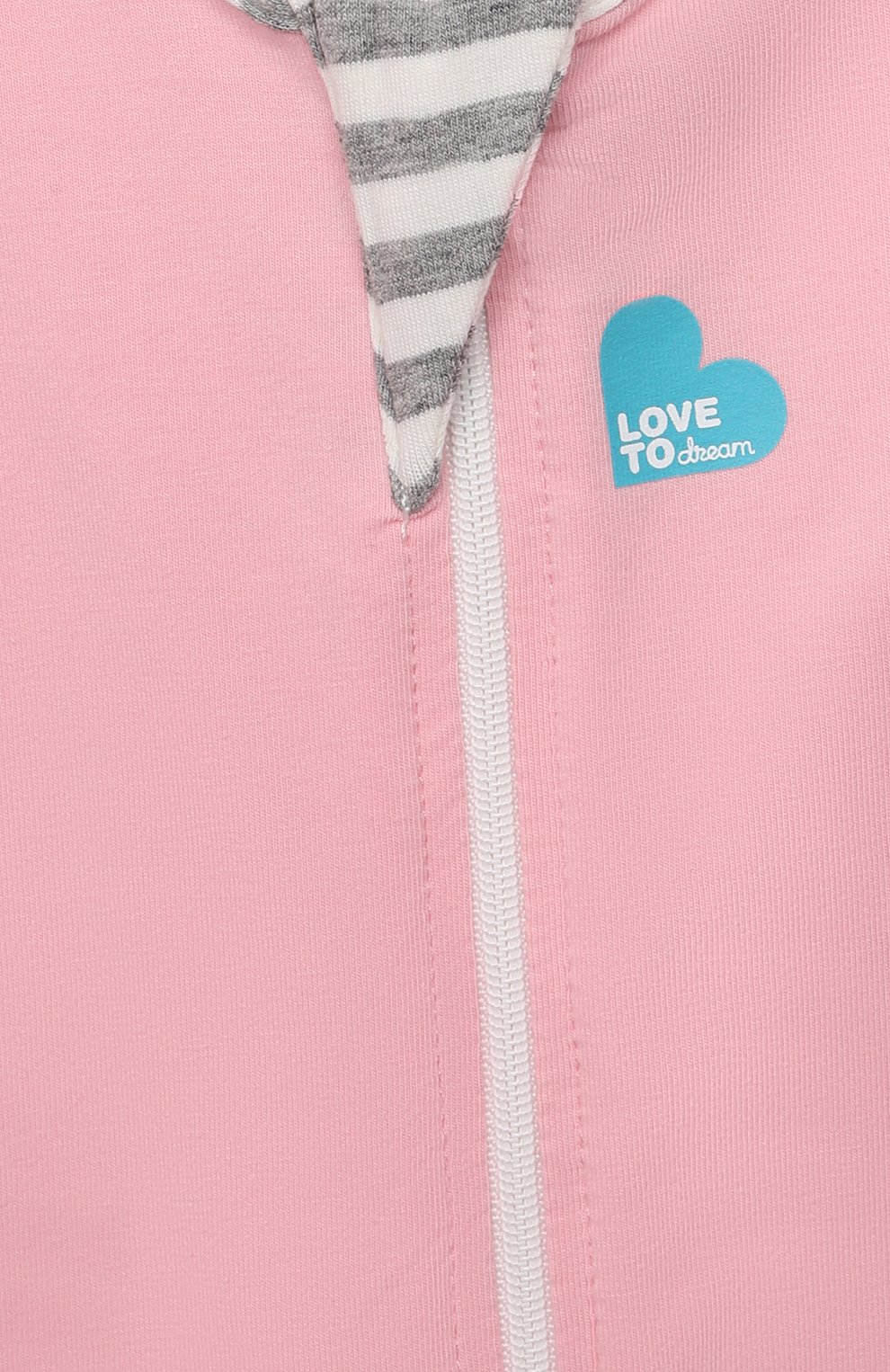 Детский спальный комбинезон 1 этап LOVE TO DREAM розового цвета, арт. L10 01 001 PK NB | Фото 3 (Материал внешний: Хлопок)