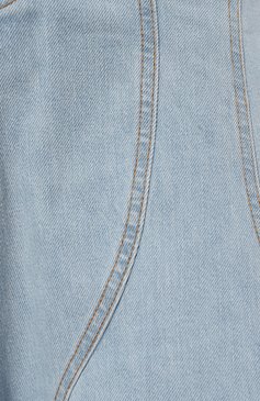 Женская джинсовая юбка HAIKURE голубого цвета, арт. HEW08077DF095L0815 | Фото 5 (Кросс-КТ: Деним; Стили: Гранж; Женское Кросс-КТ: Юбка-одежда; Материал сплава: Проставлено; Материал внешний: Хлопок, Деним; Длина Ж (юбки, платья, шорты): Макси; Драгоценные камни: Проставлено)