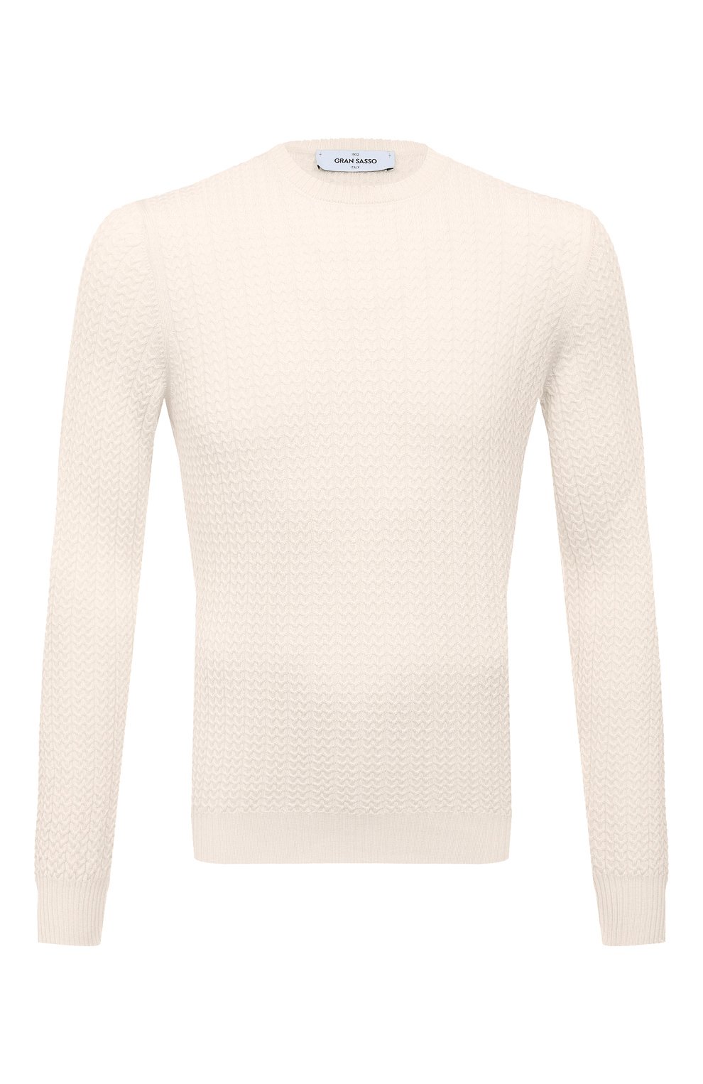 Шерстяной свитер Gran Sasso кремового цвета