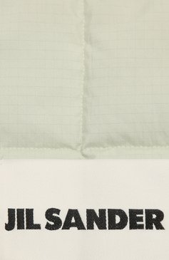 Женский утепленный шарф JIL SANDER светло-зеленого цвета, арт. JPPT590094-WT441300 | Фото 2 (Материал: Текстиль, Синтетический материал)