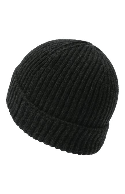 Мужская кашемировая шапка FEDELI темно-серого цвета, арт. 5UI07302 | Фото 2 (Материал: Шерсть, Текстиль, Кашемир; Кросс-КТ: Трикотаж)