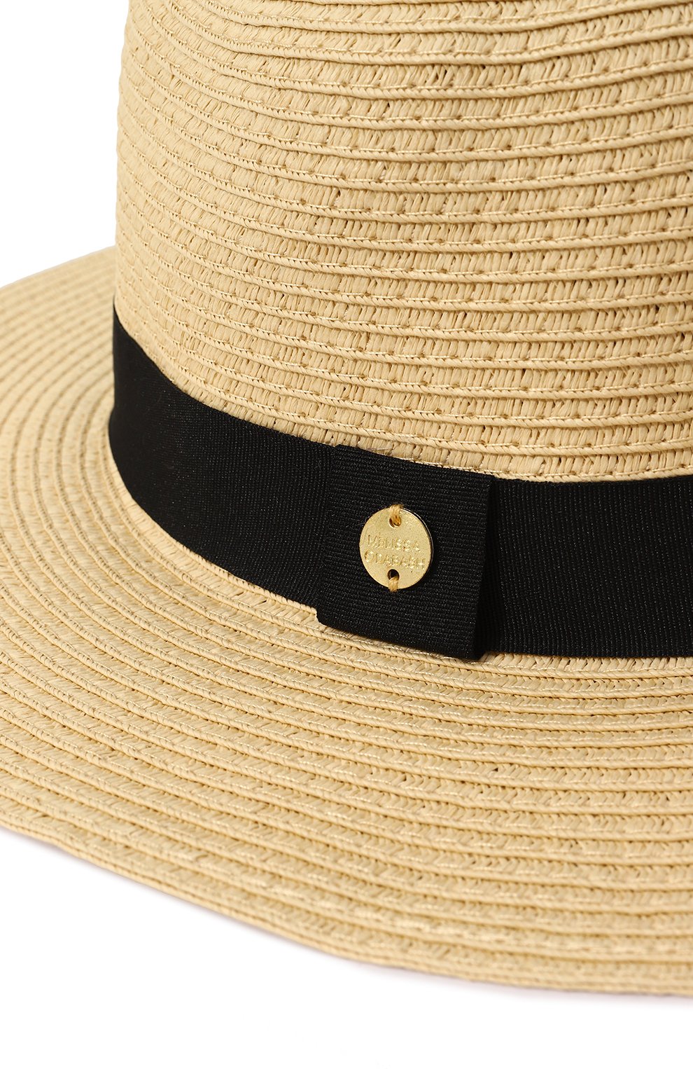 Женская шляпа fedora MELISSA ODABASH бежевого цвета, арт. FED0RA | Фото 4 (Материал сплава: Проставлено;  Нос: Не проставлено; Материал: Растительное волокно)